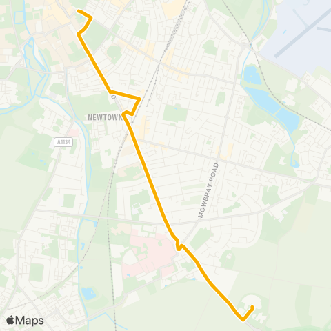 Stagecoach East  map