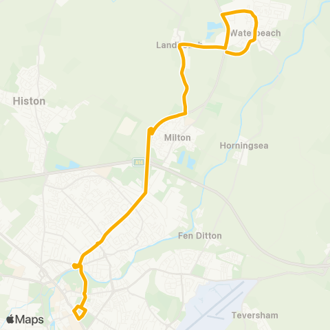 Stagecoach East  map