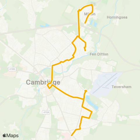 Stagecoach East  map