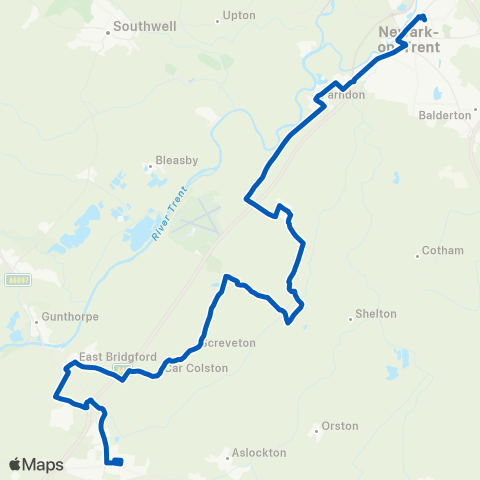 Nottinghamshire CCFS  map