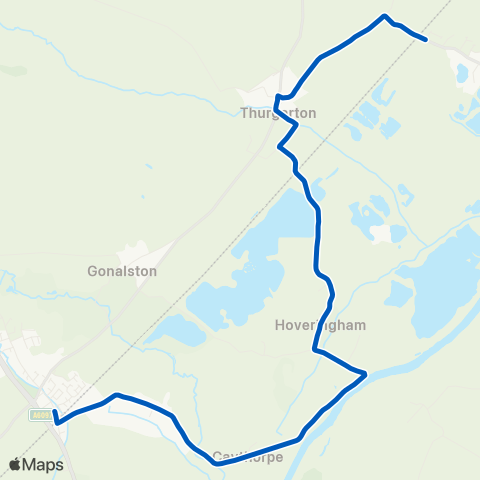 Nottingham Minibus  map