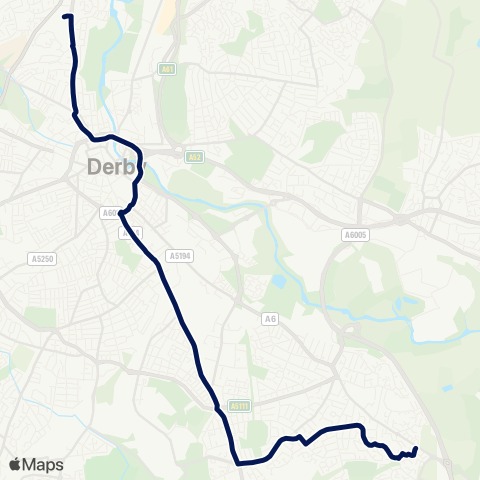 Notts and Derby  map