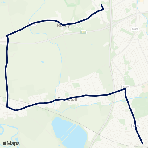 Notts and Derby  map