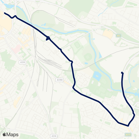 Notts and Derby  map