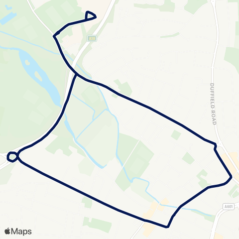 Notts and Derby  map