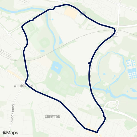 Notts and Derby  map