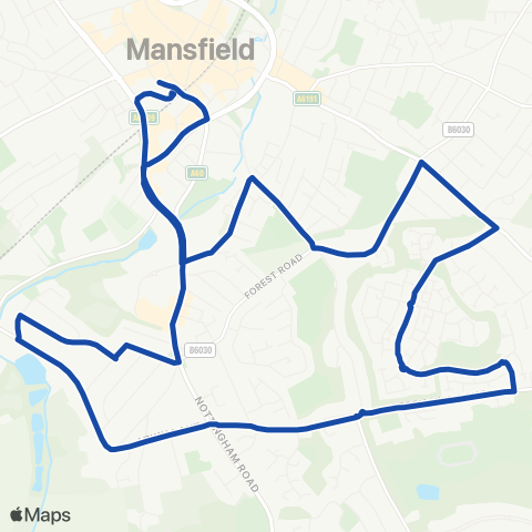 East Midlands  map