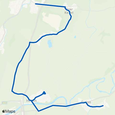 Kirkby Lonsdale Coaches  map