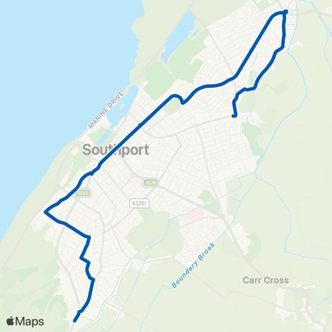 Maghull Coaches  map