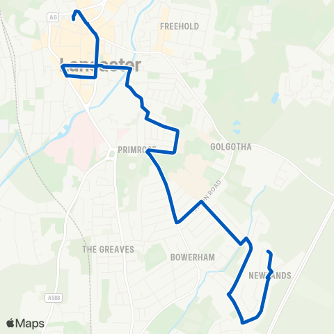 Kirkby Lonsdale Coaches  map