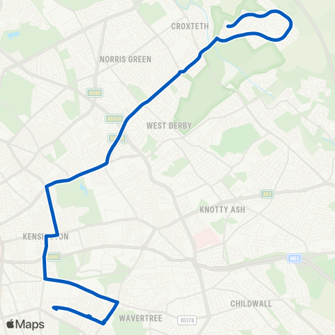 Maghull Coaches  map