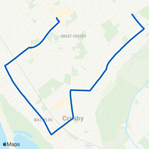 Maghull Coaches  map