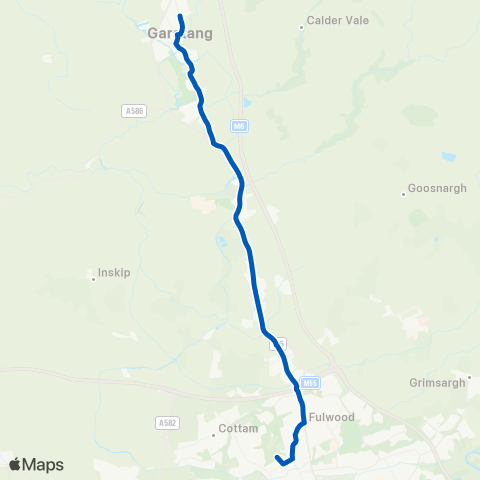 Kirkby Lonsdale Coaches  map