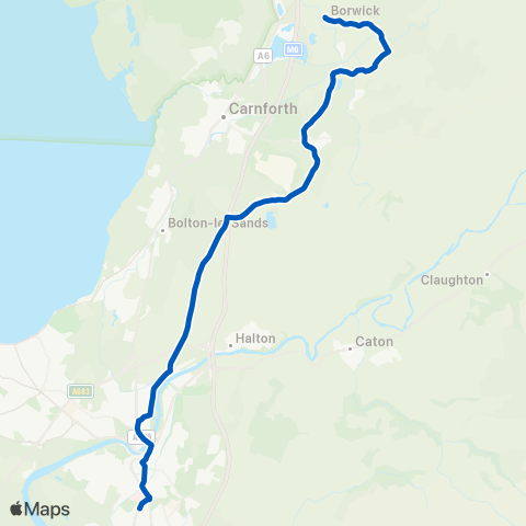 Kirkby Lonsdale Coaches  map