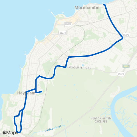 Kirkby Lonsdale Coaches  map