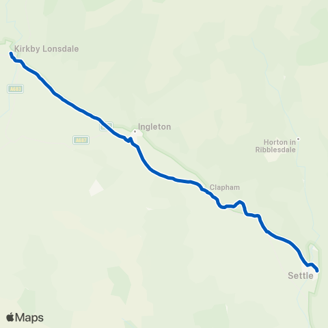 Kirkby Lonsdale Coaches  map