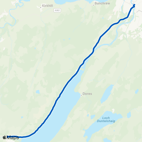 Highland Council Post Office - Queensgate (Stop A) map