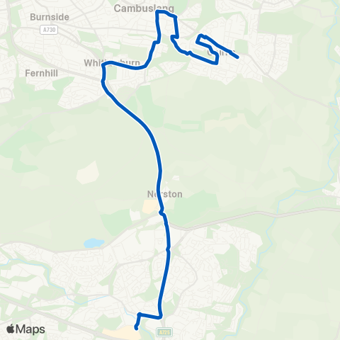 Hobson Travel Bus Sta (stance 11) - Castle Chimmins Rd map