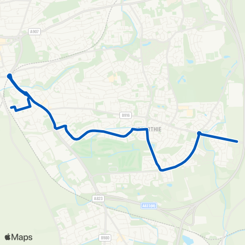 Festival Travel Dunfermline HS (Stance D) - Meadowland map