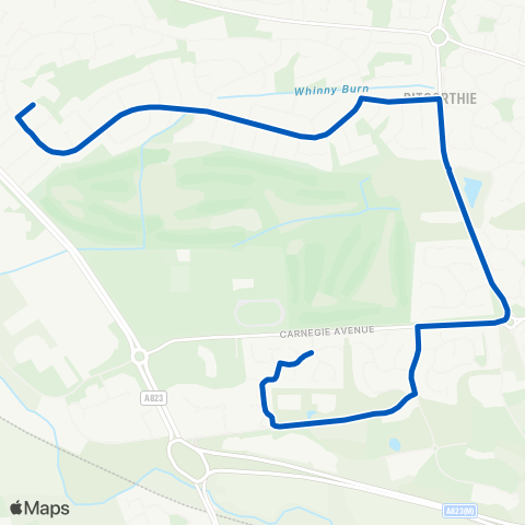 Festival Travel Pitreavie Primary School - Blackwood Way map