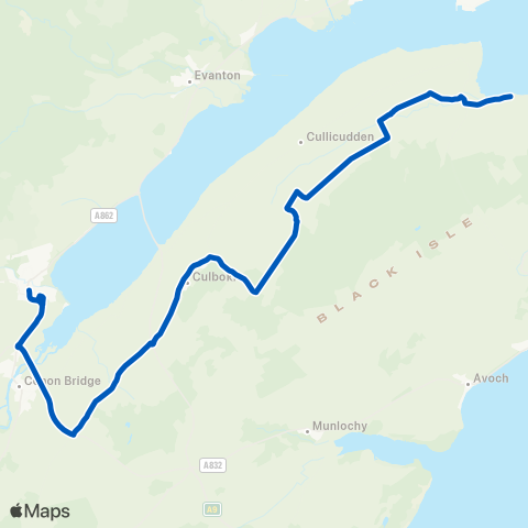 Highland Council Post Office - Tesco map