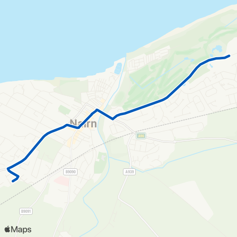 Highland Council Nairn Academy - Kingsteps House map