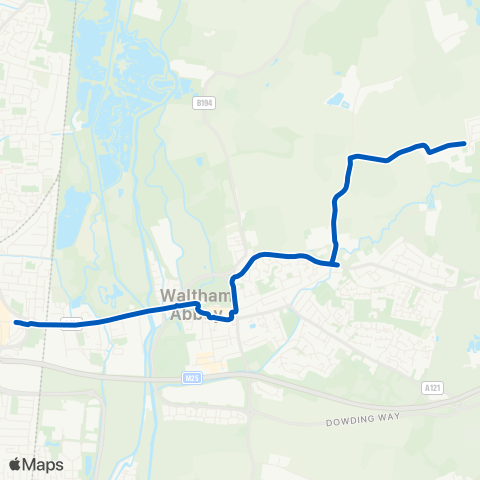 Epping Forest Community Transport  map