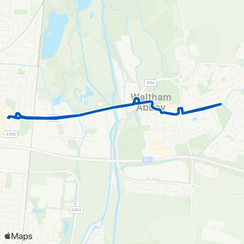 Epping Forest Community Transport  map