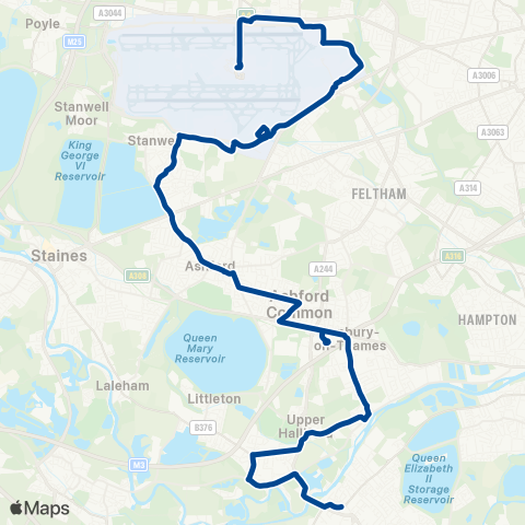 Diamond Bus South East  map