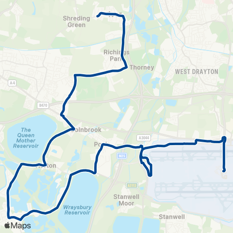 Diamond Bus South East  map