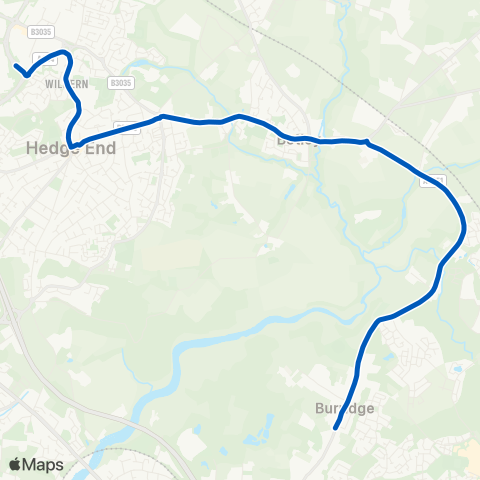 Hampshire Community Transport  map