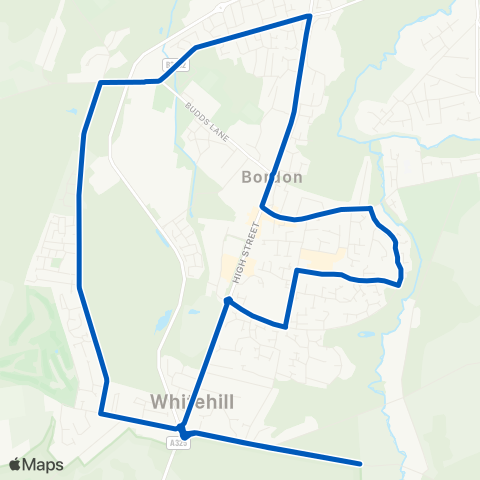 Hampshire Community Transport  map