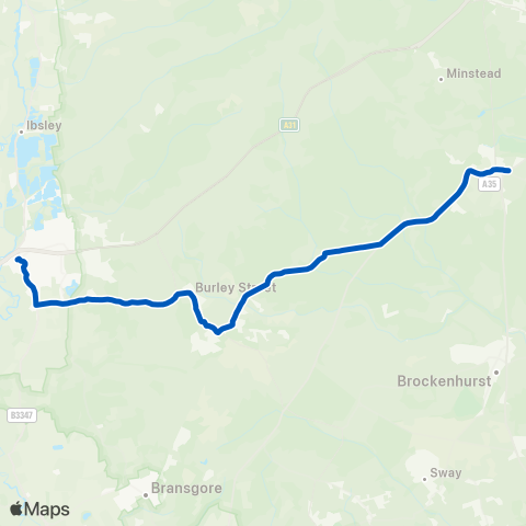 Hampshire Community Transport  map