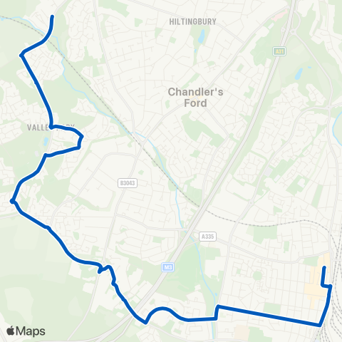 Hampshire Community Transport  map