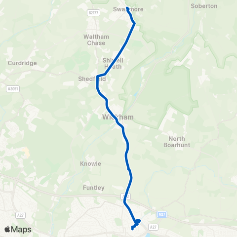 Hampshire Community Transport  map