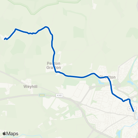 Hampshire Community Transport  map