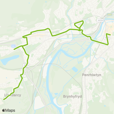 South Wales Transport  map