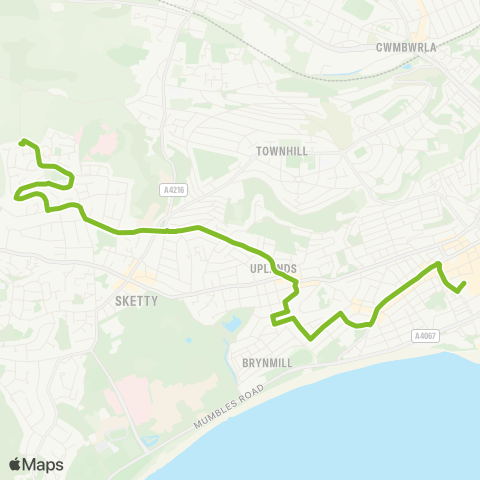 South Wales Transport  map