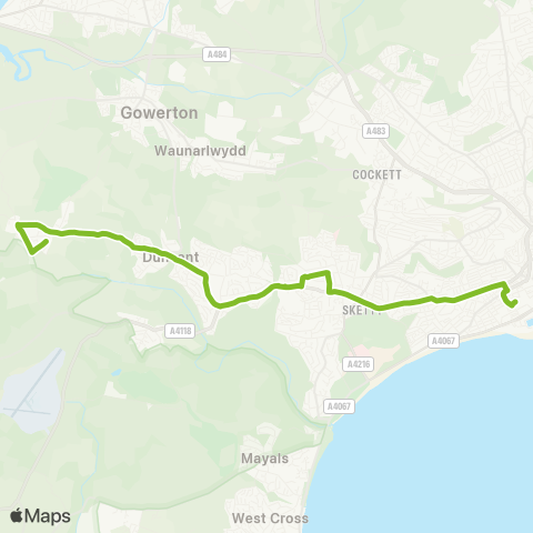 South Wales Transport  map