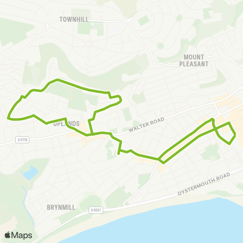 South Wales Transport  map