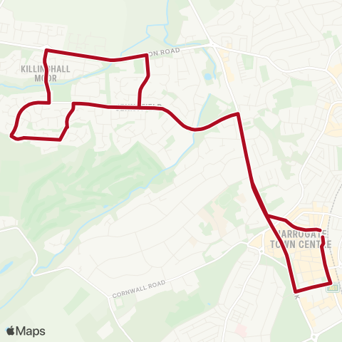 The Harrogate Bus Company  map