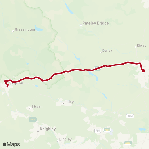 The Harrogate Bus Company  map