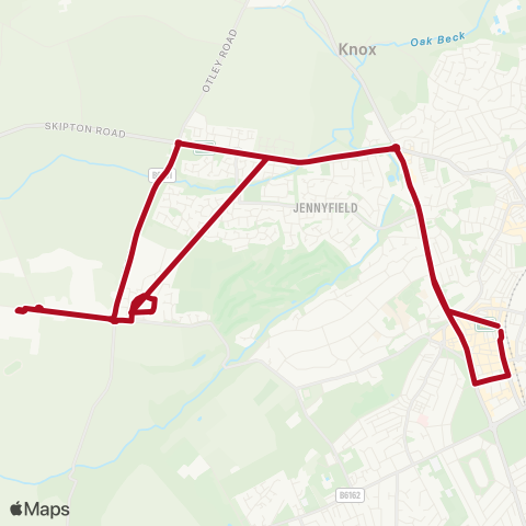 The Harrogate Bus Company  map