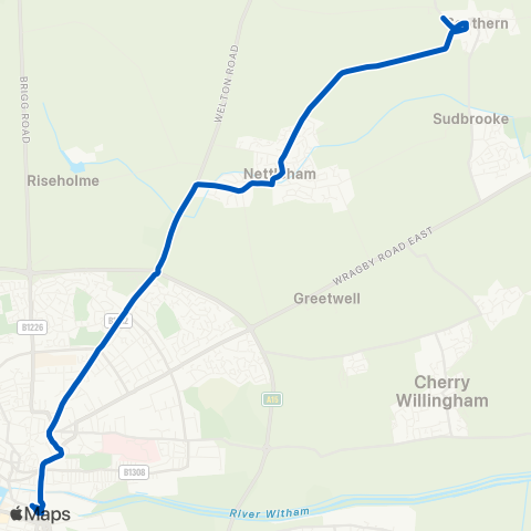 East Midlands  map