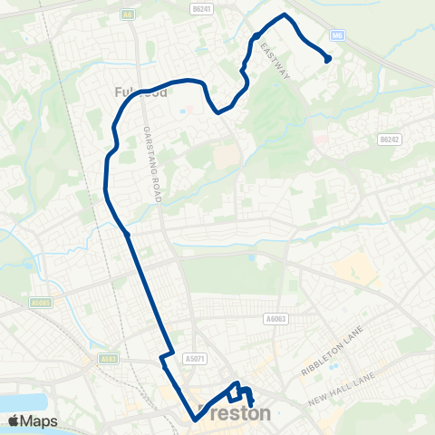 Preston Bus  map