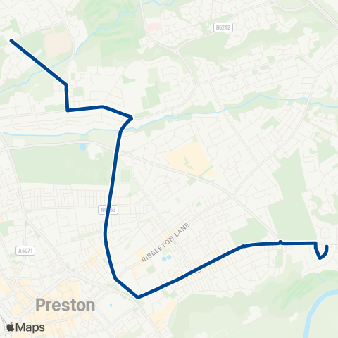 Preston Bus  map