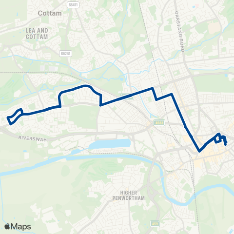 Preston Bus  map