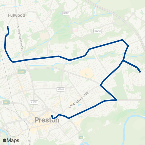 Preston Bus  map