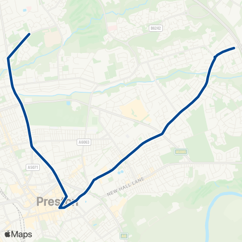 Preston Bus  map