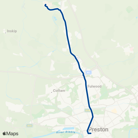 Preston Bus  map